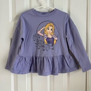 Hanna Andersson Disney Rapunzel Ruffle Long Sleeve Tee